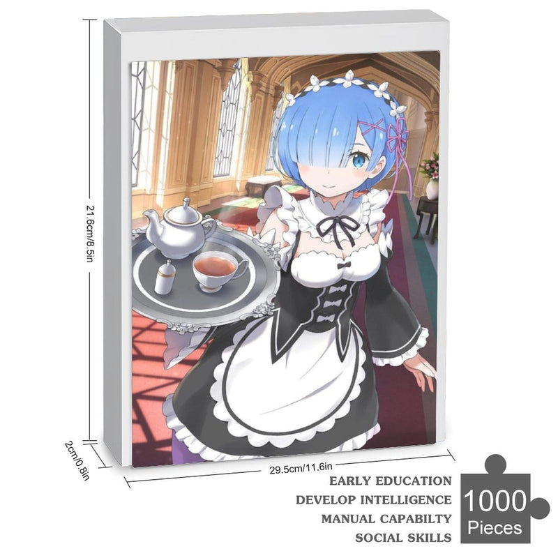 Re Zero Rem Emilia Puzzle Recreational Anime Goods Popular Toy First Choice Wooden Manga Wall Decor Gift Adult Unisex Enthusiast Birthday Gift (3