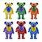 SUPER7 Reaction Figure - Grateful Dead - Wave 2 Boxed - Dancing Bear Ashbury Orange, 3.75-Inch (RE-GDEDW02-DBI-03)