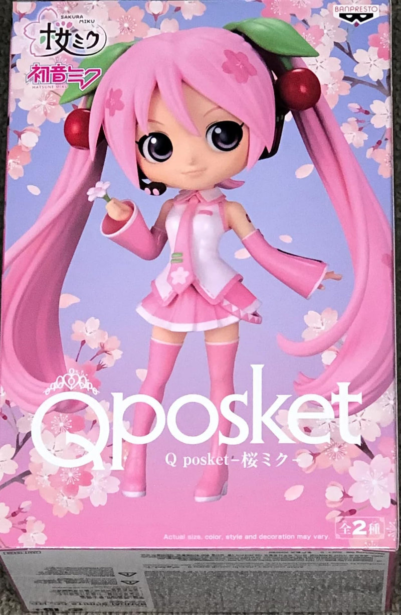 BanPrestoQ posketSakura Miku Version A Statue