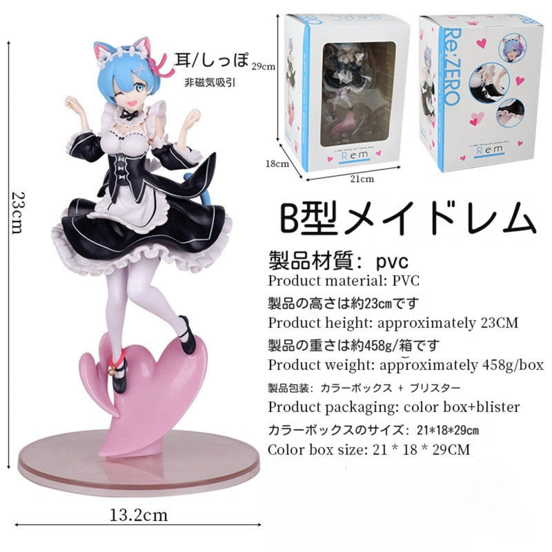 Kentoka Re:ZERO -Starting Life in Another World Figure - Rem in Another World - Scale Plastic - Starting Life in Another World from Zero - Painted Complete Product (Maid Rem)