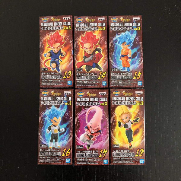 Banpresto DRAGONBALL LEGENDS COLLAB World Collectible Figure vol.3 All 6 types set Dragon Ball