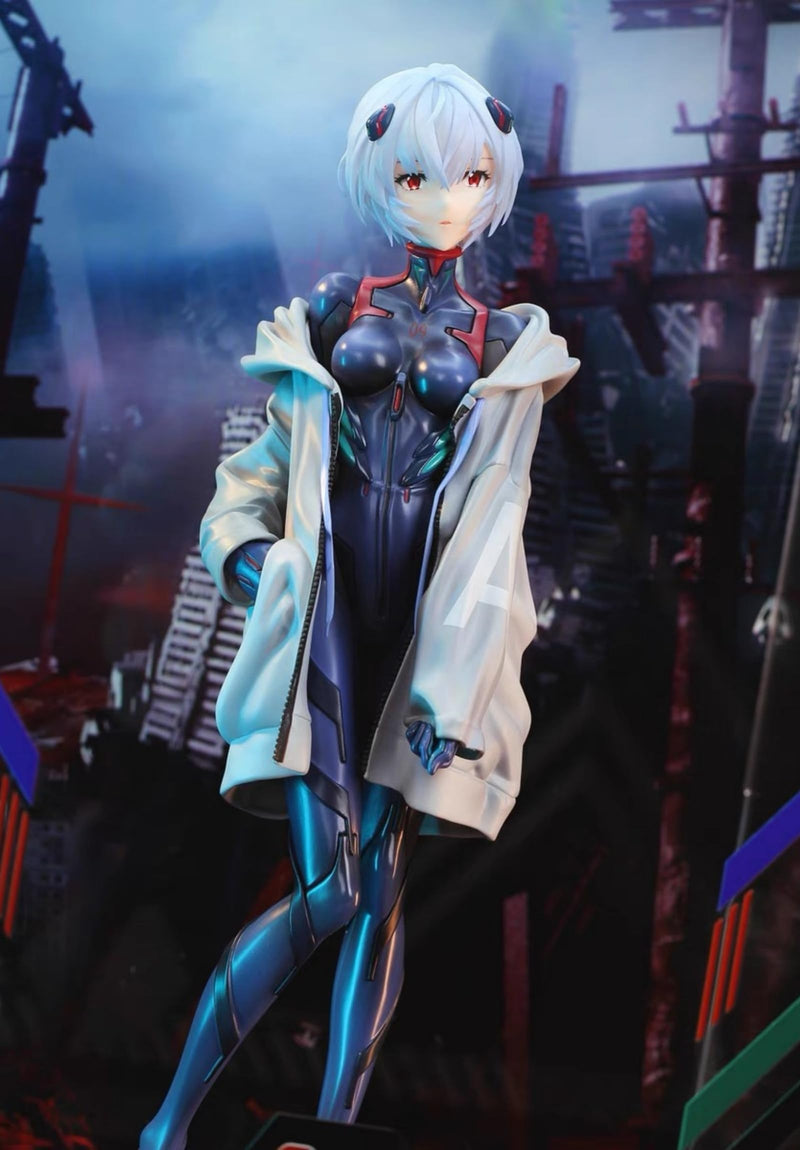 BoayDar Shin Evangelion Figure Movie Version EVA GLOBAL Neon Genesis Evangelion Rei Ayanami Zero Ayanami PVC&ABS Painted Complete Figurine 22cm