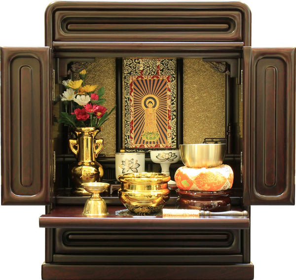 Matsuyama Shinto Buddhist Store Mini Buddhist Altar Buddhist Store No. 14 cherry blossoms compact height 43cm x width 34cm x back 23.5cm