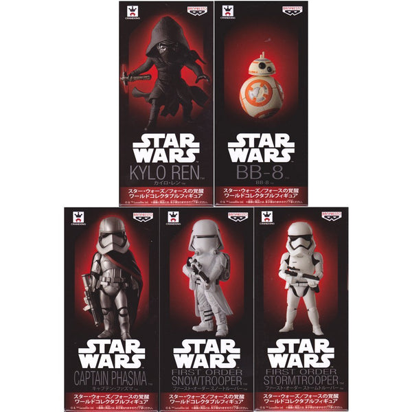 Star Wars: The Force Awakens World Collectible Figure Set of 5 Types