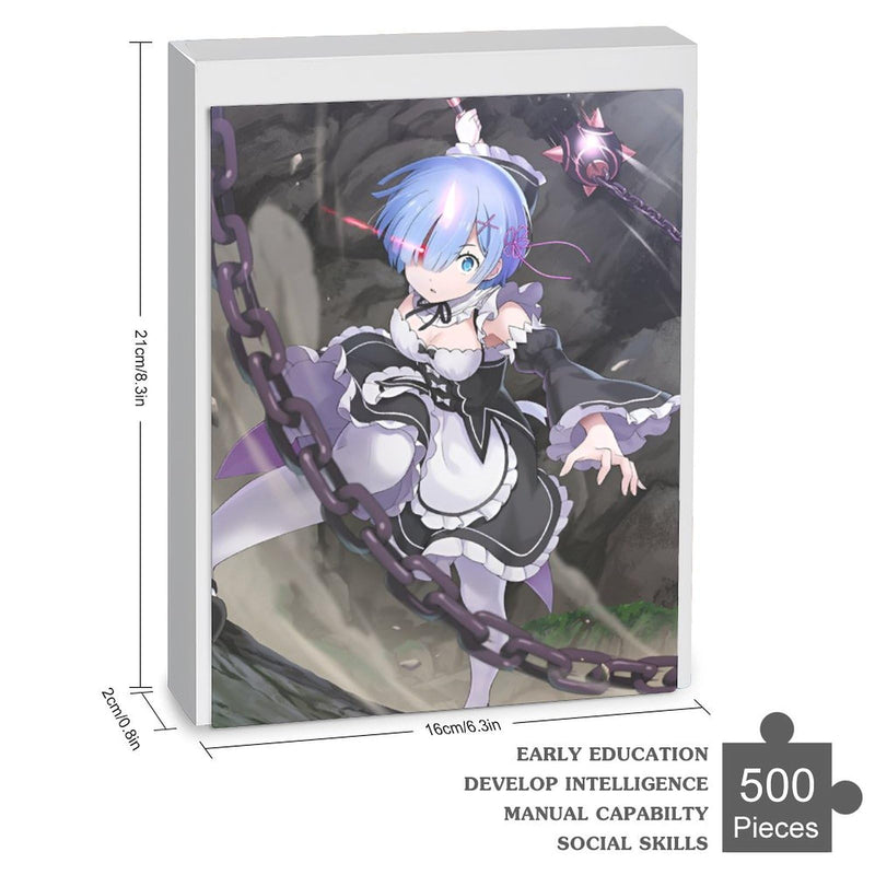 Re Zero Rem Emilia Puzzle Recreational Anime Goods Popular Toy First Choice Wooden Manga Wall Decor Gift Adult Unisex Enthusiast Birthday Gift (3