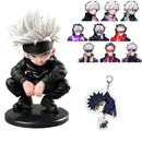 LEBINDY] Jujutsu Kaisen Product Jujutsu Kaisen Set Completed Figure, Keychain Anime Pendant Jujutsu Kaisen Keychain Moe Cute Car Keychain Anime Bag Mobile Keychain Car Decoration Product, Jujutsu Kaisen 3D Gradient Paper Seal Yujin Kojo