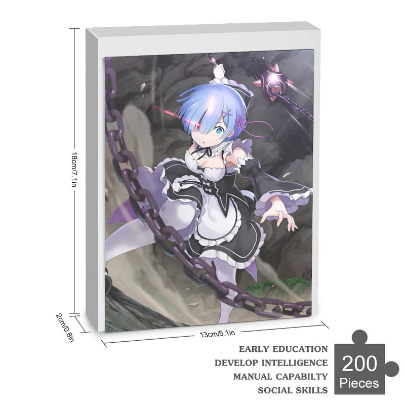 Re Zero Rem Emilia Puzzle Recreational Anime Goods Popular Toy First Choice Wooden Manga Wall Decor Gift Adult Unisex Enthusiast Birthday Gift (3