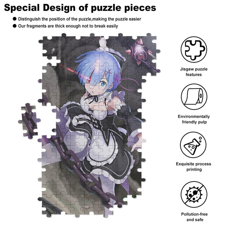 Re Zero Rem Emilia Puzzle Recreational Anime Goods Popular Toy First Choice Wooden Manga Wall Decor Gift Adult Unisex Enthusiast Birthday Gift (3