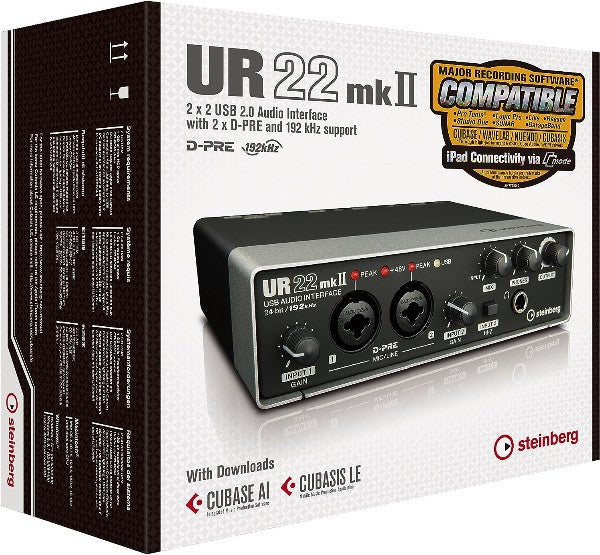 Steinberg Steinberg 2x2 USB2.0 24bit/192kHz Audio Interface UR22mkII