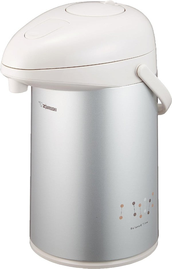 ZOJIRUSHI Glass Thermos Air Pot Tabletop Thermal 3.0L Metallic Gray AB-RB30-HM