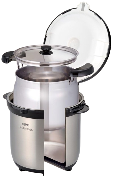 Thermos cooker 4.5L (for 4-6 people) Clear stainless steel KBG-4500 CS