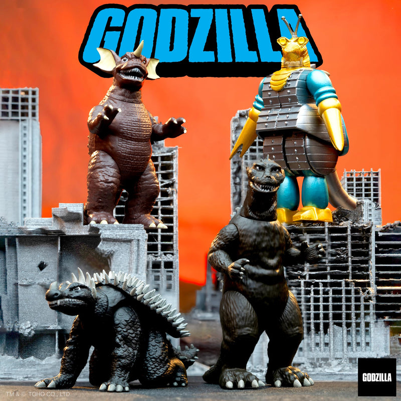 Super7 Toho Re Action Figure Wave 05 - Godzilla '55 (Gray Scale) Action Figure, 3.75 inch Scale, RE-TOHOW05-G55-02