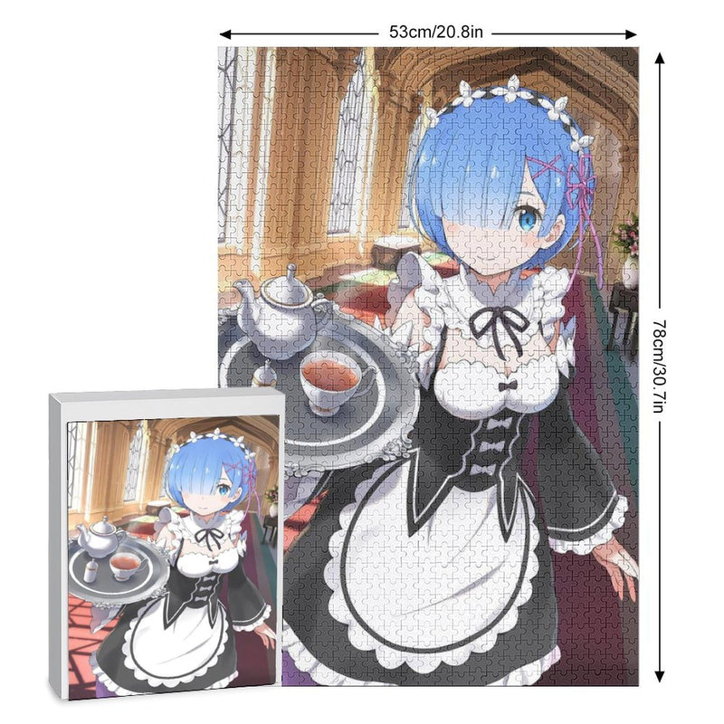 Re Zero Rem Emilia Puzzle Recreational Anime Goods Popular Toy First Choice Wooden Manga Wall Decor Gift Adult Unisex Enthusiast Birthday Gift (3