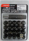 [RAYS] 17HEX lock & nut set (for 5 holes) M12 x 1.5 BK (black) 74082000000BK