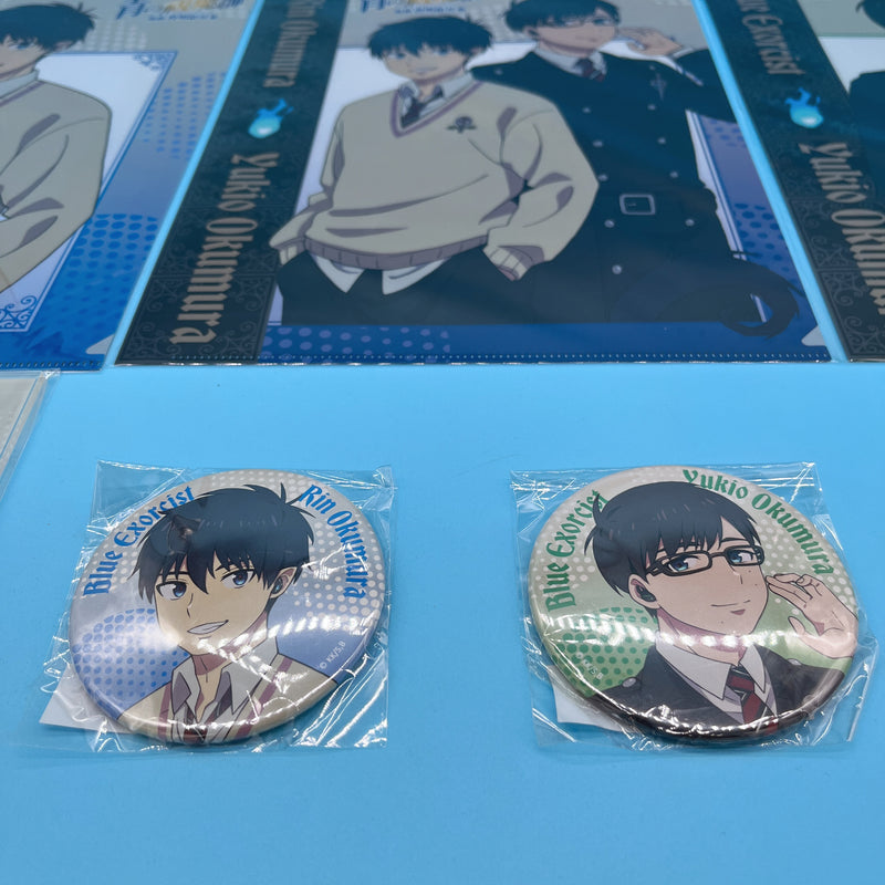 Blue Exorcist: Shimane Illuminati Arc – 14-Piece Set (Acrylic Stand, Can Badge, Clear File)