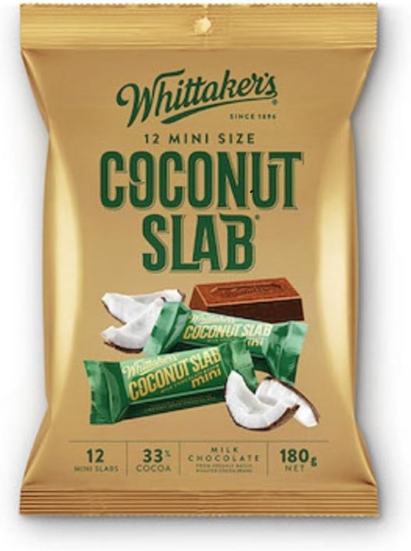 Wittaker Coconut Chocolate 180g/12 pieces individually wrapped