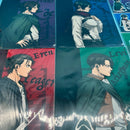 Official ONKYO × Attack on Titan 12-Piece Set (Acrylic Stands, A4 Clear Files & Can Badges – 4 Types Each)