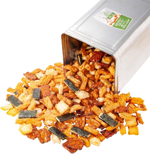 Assortment of rice crackers Contains a whopping 2.5kg! Great as a gift too