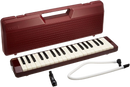 YAMAHA Pianica Keyboard Harmonica Maroon P-37D Full 3 Octaves hard case