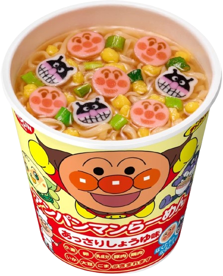 Nissin Foods Anpanman Ramen Light Soy Sauce Flavor Cup Noodles 33g x 15 cups