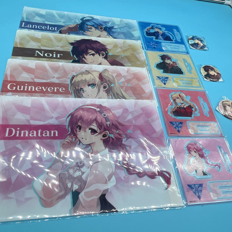 “Astartatarisk” Set (Acrylic Stands, A4 Clear Files, and Can Badges – 4 Types Each)