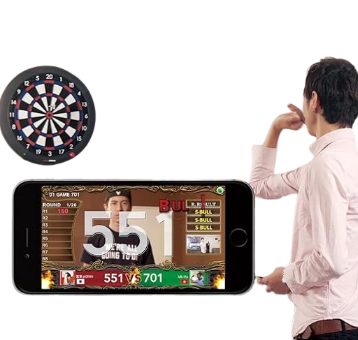 GRAND BOARD DASH Green/Red -Bluetooth with smartphones and electronic darts