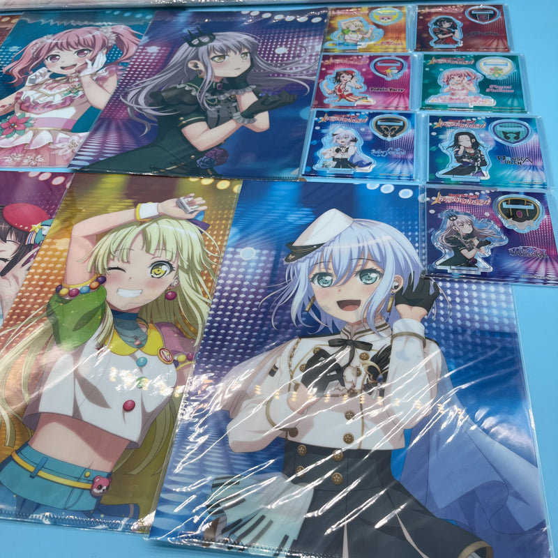 BanG Dream! Girls Band Party! 14-Piece Set (Acrylic Stands & A4 clear file )