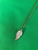 Brass Micro Pave Clear Cubic Zirconia Pendant (Pre-owned, from Japan)