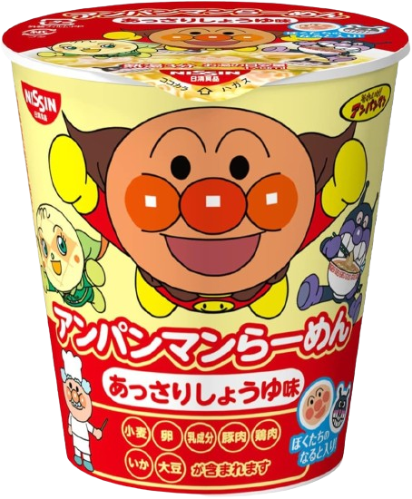 Nissin Foods Anpanman Ramen Light Soy Sauce Flavor Cup Noodles 33g x 15 cups