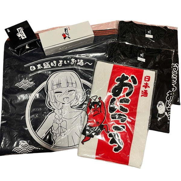 Bocchi the Rock! × NIHONSAKARI × ONKYO collaboration 7-piece set (Jug &  cup, 1 go masu, Imabari towel, apron, T-shirt (L & XL 2 types))