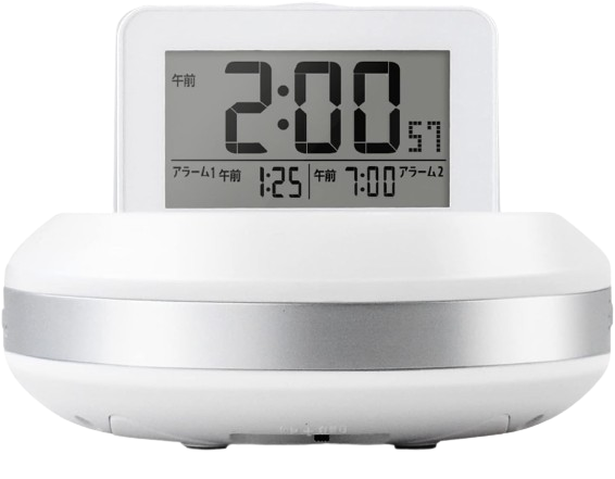 ADESSO Digital Alarm Backlight with Snooze Function White MY-106