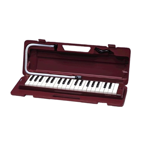 YAMAHA Pianica Keyboard Harmonica Maroon P-37D Full 3 Octaves hard case