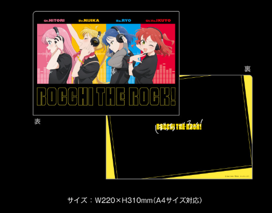 Bocchi the Rock! Kessoku Band Set [Acrylic Stand / Pin Badge / A4 Clear File / Multi Case – 1 Each] — ONKYO Original