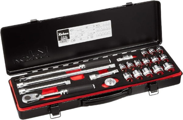 3286Z Z-EAL 3/8" (9.5mm) Insert Socket Wrench Set 21 Pieces 3286Z