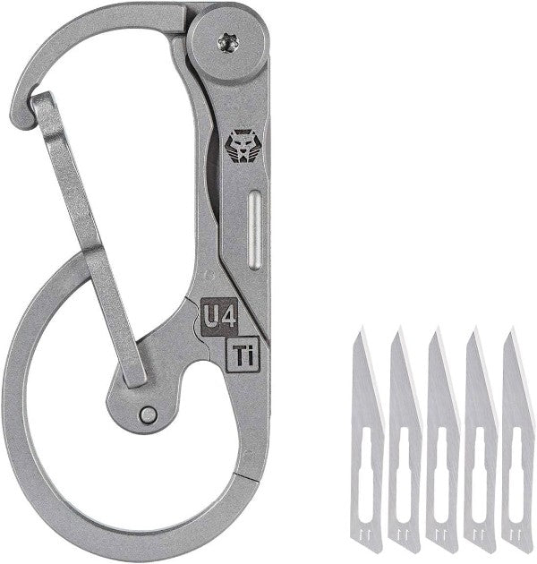 RovyVon U4 Titanium Alloy Multi-Tool Keychain Multifunctional for Outdoor Use