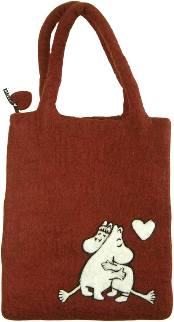 [KLIPPAN] Tote Bag Wool Scandinavian Handmade RED 5903 35