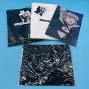 【Anime Merch Set Call of the Night (Yofukashi no Uta)】  T-shirt (XL)Black＆White + Canvas Sacoche + A4 Clear File