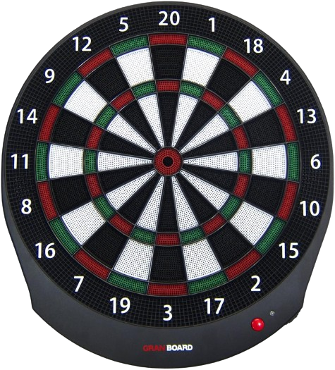 GRAND BOARD DASH Green/Red -Bluetooth with smartphones and electronic darts